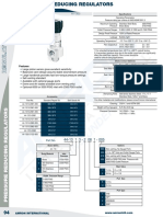 Hand Loaded Reducing Regulator: Features