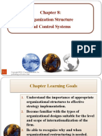 Organization Structure and Control Systems: Publishing As Prentice Hall