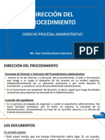 Dirección Del Procedimiento: Derecho Procesal Administrativo