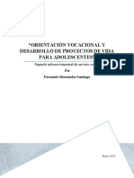 Orientación vocacional y proyectos de vida para adolescentes