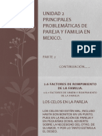 Unidad 2 (Parte 2) Principales Problematicas de Pareja y Familia en Mexico