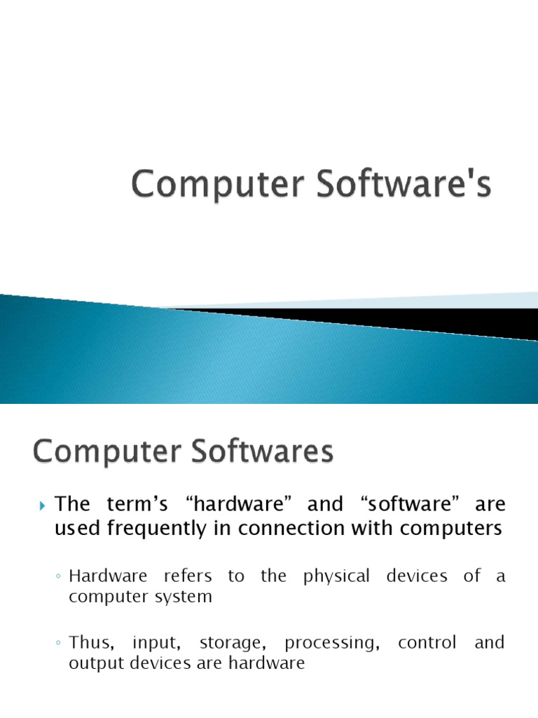 Computer Software | PDF | Computer Program | Programming