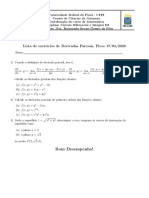 Lista DerivadasParciais