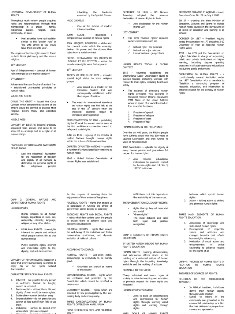 Historical Development of Human Rights | PDF | Human Rights | Justice