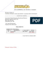 Orçamento: LUCIANA CARDOSO CNPJ: 11.405.968/0001-14 ISC. ESTADUAL: 12.324.243-6