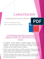 Capacitacion: Formulación de Proyectos Artísticos & Culturales