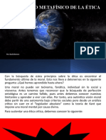 El principio metafísico de la ética: ser o hacer