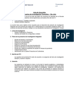 Acta de Acuerdos Docentes de Investigación Formativa - 4to Ciclo