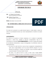 Informe Técnico: A: VÍA: Lic. Rosario Cruz Guzmán DE: Wilfredo Pinaya Flores