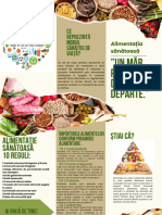 Pink & Green Modern Organic Healthy Food Brochure