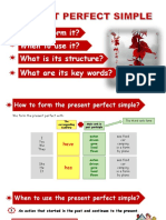 How to form and use the present perfect simple