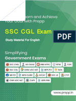 SSC CGL: Study Material For English