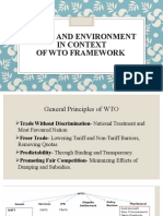 Trade and Environment in the WTO Framework