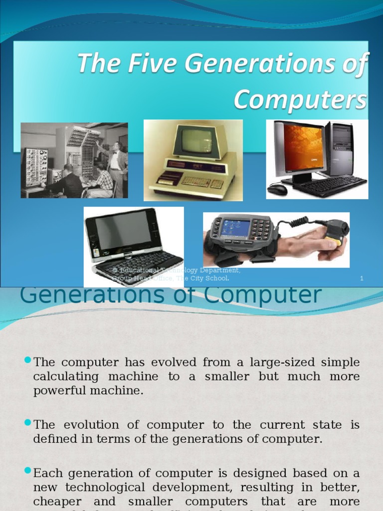 Computer-Generations New | PDF | Microprocessor | Information And ...