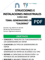 Construcciones E Instalaciones Industriales: Tema: Generadores de Vapor "Calderas"