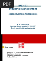 IPE 493 - Inventory Management