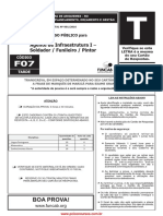 Edital de concurso para Agente de Infraestrutura I