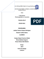 Instituto Politécnico Nacional: Práctica No 8 Celda Hull