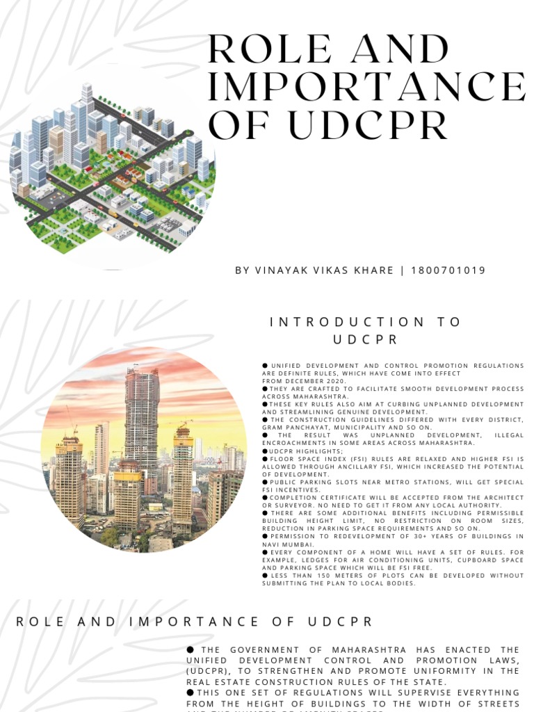 Understanding UDCPR in Maharashtra | PDF | Economies