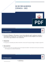 Análise E Síntese de Mecanismos Engenharia Mecânica - 2022: Prof. Key Fonseca de Lima