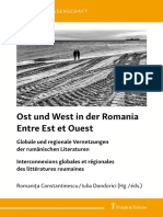 Romanita Constantinescu / Iulia Dondorici (éds.), Ost und West in der Romania / Entre Est et Ouest. Globale und regionale Vernetzungen der rumänischen Literaturen / Interconnexions globales et régionales des littératures roumaines