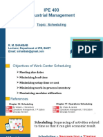 Scheduling: Comparing Priority Rules for Dispatching Jobs