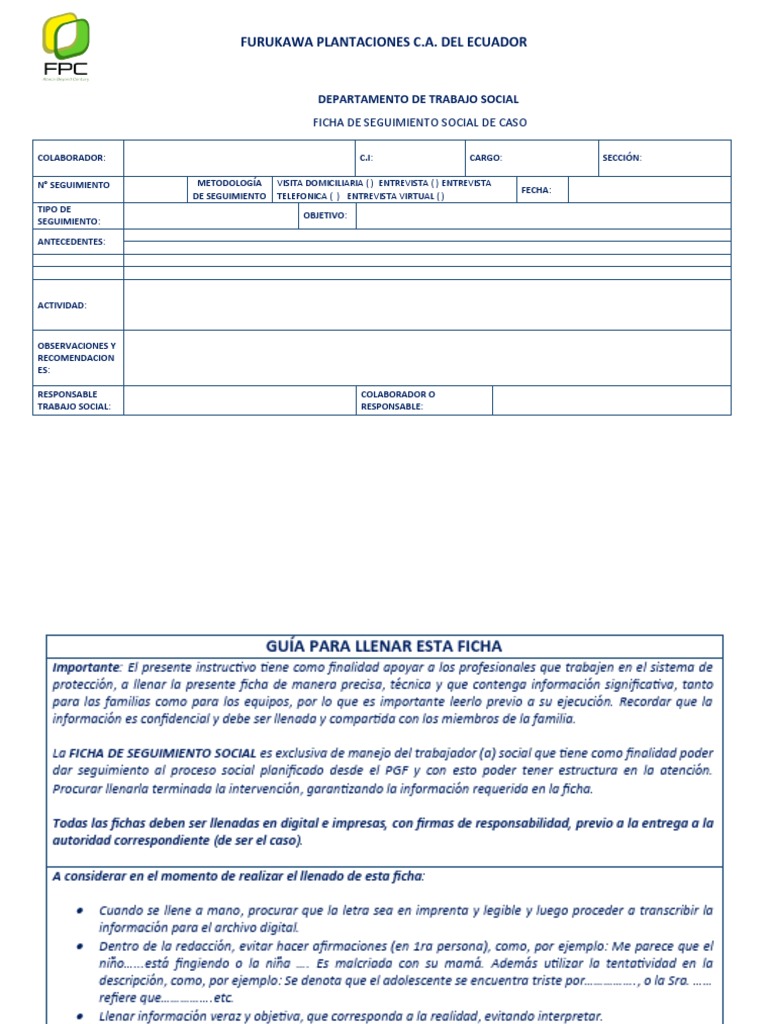 Formatos 2023 PDF Trabajo Social