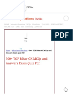 300+ TOP Bihar GK MCQs and Answers Exam Quiz PDF 2023