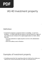 IAS 40 Investment Property