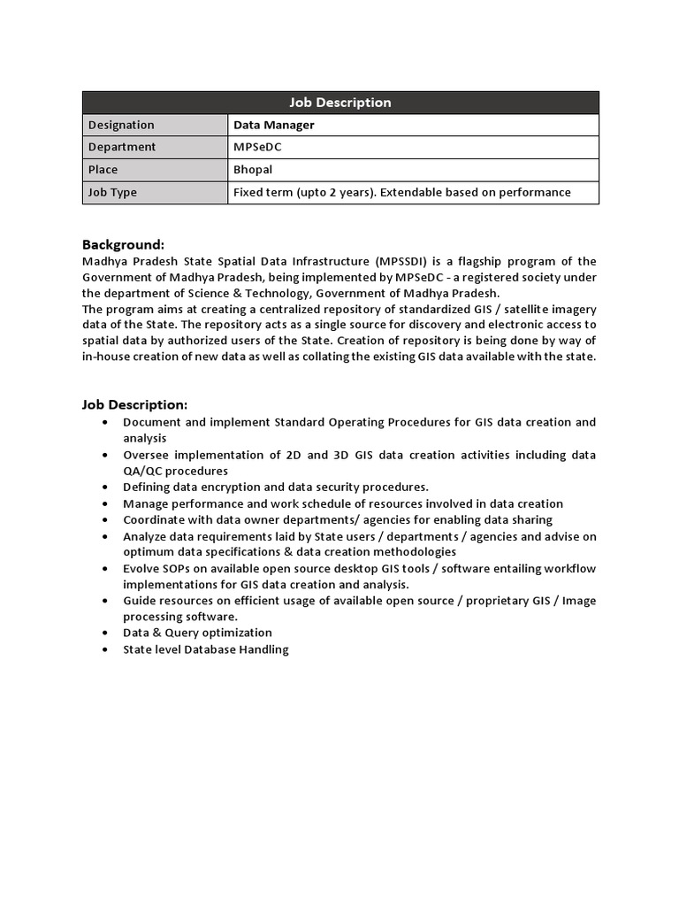 2 data manager pdf geographic information system databases