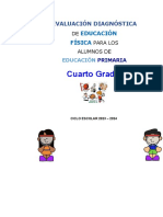 Evaluación Diagnóstica EF A Distancia 4º Primaria 23-24