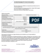 Attestation Responsabilite Civile Scolaire: Capital I.P.P (Franchise Absolue de 5%)