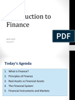Introduction To Finance: MOS 1023 Lesson 6