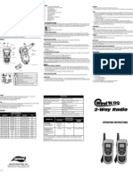 Wind N Go 2 way Radio Operating Instructions