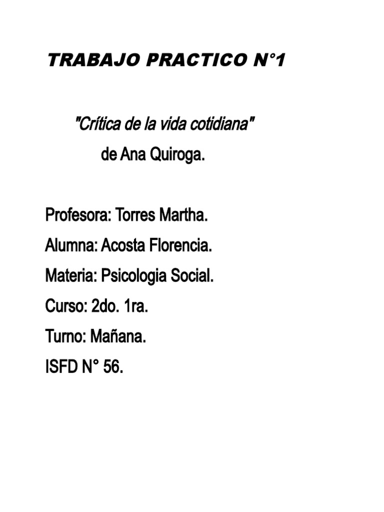 Crítica de la Vida Cotidiana en Psicología | PDF | Sicología ...