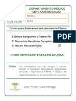 Departamento Médico: Servicios de Salud