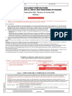 Document Préparatoire À La Déclaration À L'Impôt Des Personnes Physiques