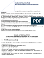 Taller Autoevaluativo Costeo Por Ã Rdenes de Producciã N