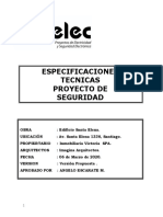 Especificaciones Tecnicas Proyecto de Seguridad