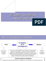 El Objetivo de La Investigación