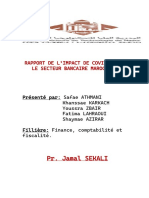 Pr. Jamal SEKALI: Rapport de L'Impact de Covid19 Sur Le Secteur Bancaire Marocaine