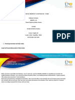 Personal Presentation and Daily Routine: Universidad Nacional Abierta Y A Distancia - Unad