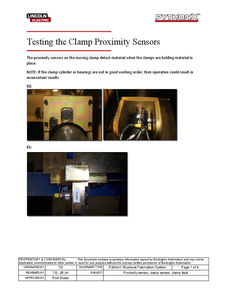 202112Clamp Proximity Sensor Testing PDF Sensor Computer