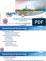 Engineering Hydrology Course Models and Methods