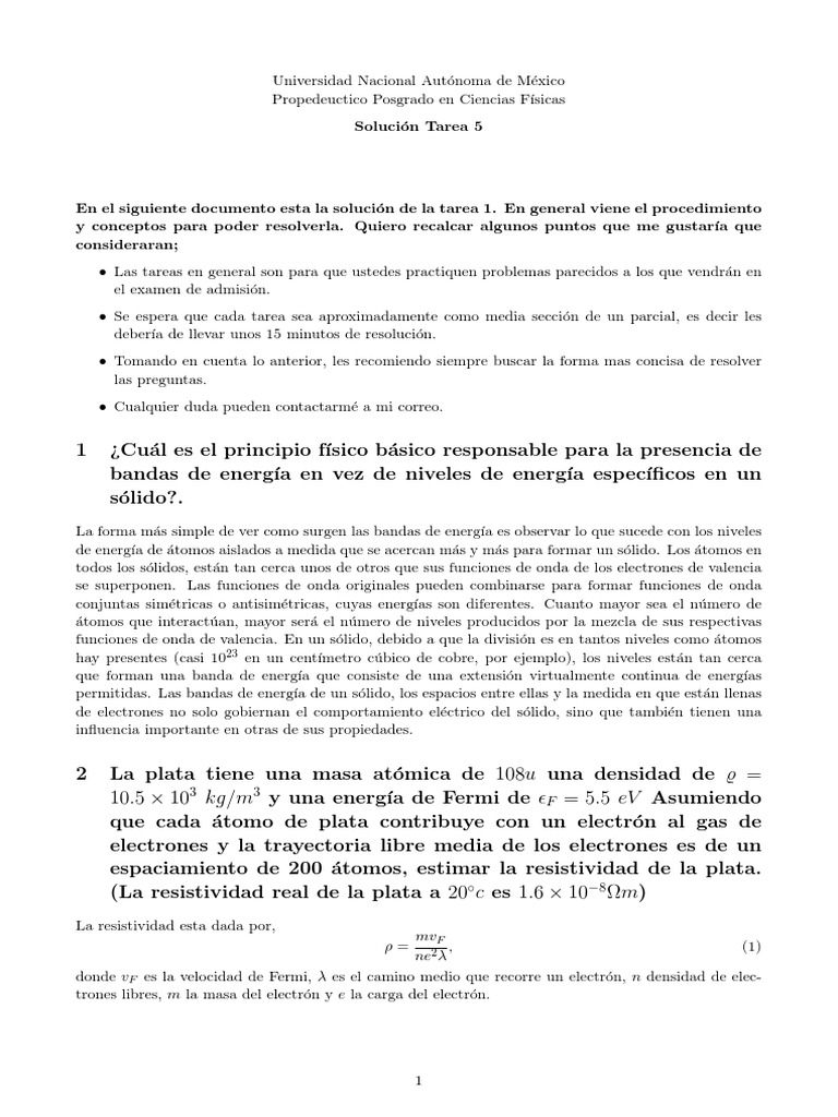 Tarea 5 fm sol pdf electr n tomos