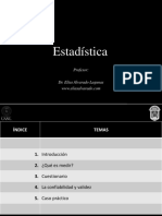 Estadística: Profesor