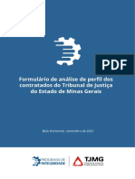 Formulário de Análise de Perfil Dos Contratados Do Tribunal de Justiça Do Estado de Minas Gerais