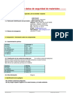 MSDS Espanol Granalla Turca SAE J-1993