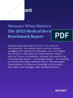 Measure What Matters:: The 2023 Medical Device Benchmark Report