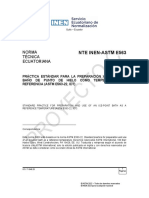 Nte Inen-Astm E563: Norma Técnica Ecuatoriana